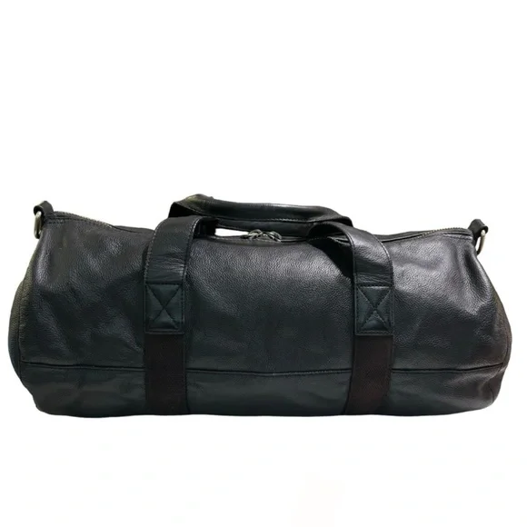 John Varvatos Dark Leather Duffel Bag - Picture 5 of 15